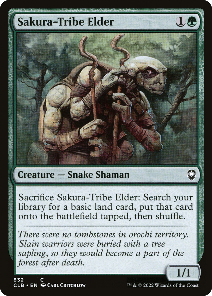 Sakura-Tribe Elder (CLB-832) [Commander Legends: Battle for Baldur's Gate] MTG Single Wizards of the Coast