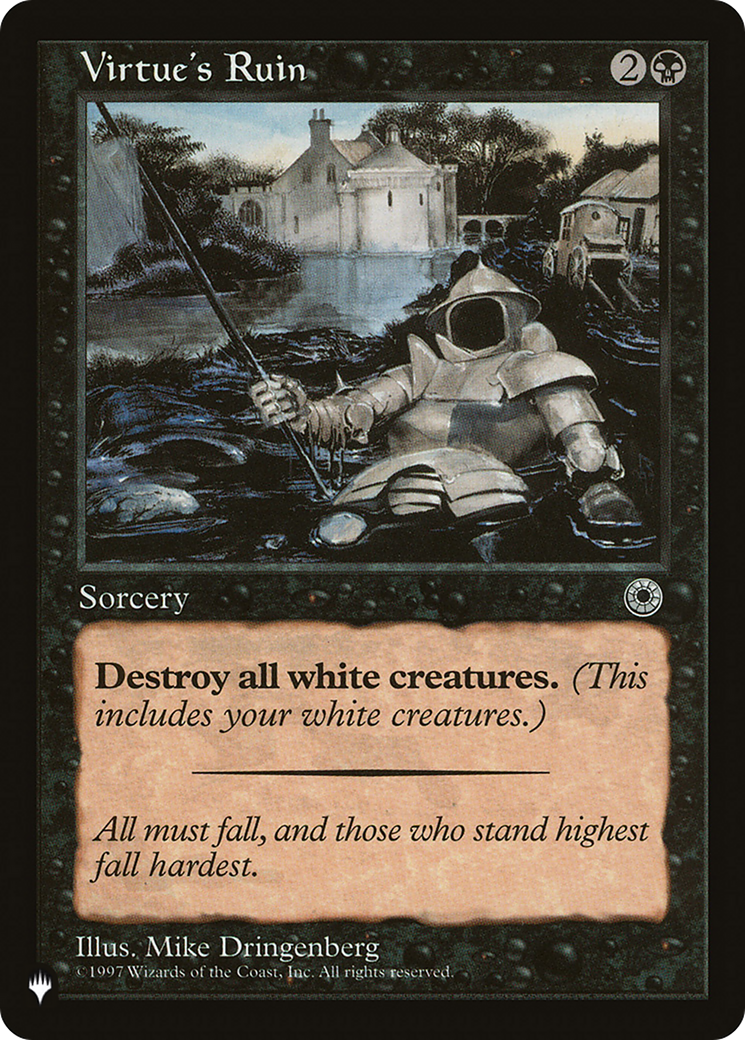 Virtue's Ruin (LIST-POR-116) [Mystery Booster] The List MTG Single Wizards of the Coast