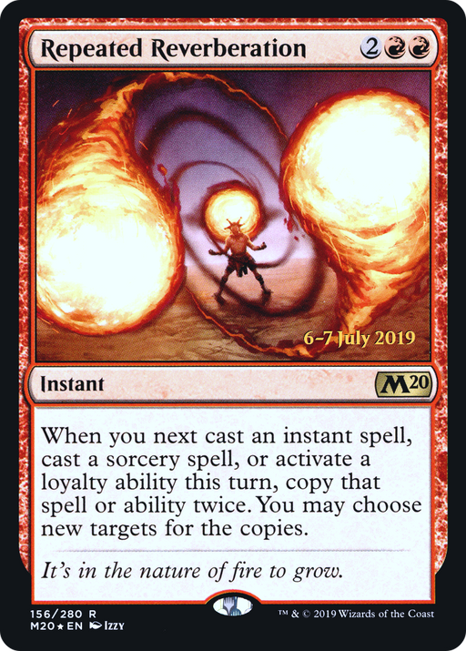 Repeated Reverberation (PRE-156) [Core Set 2020 Promos] Foil MTG Single Wizards of the Coast