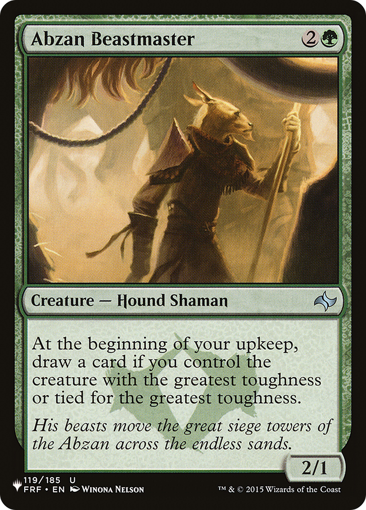 Abzan Beastmaster (LIST-FRF-119) [Mystery Booster] The List MTG Single Wizards of the Coast