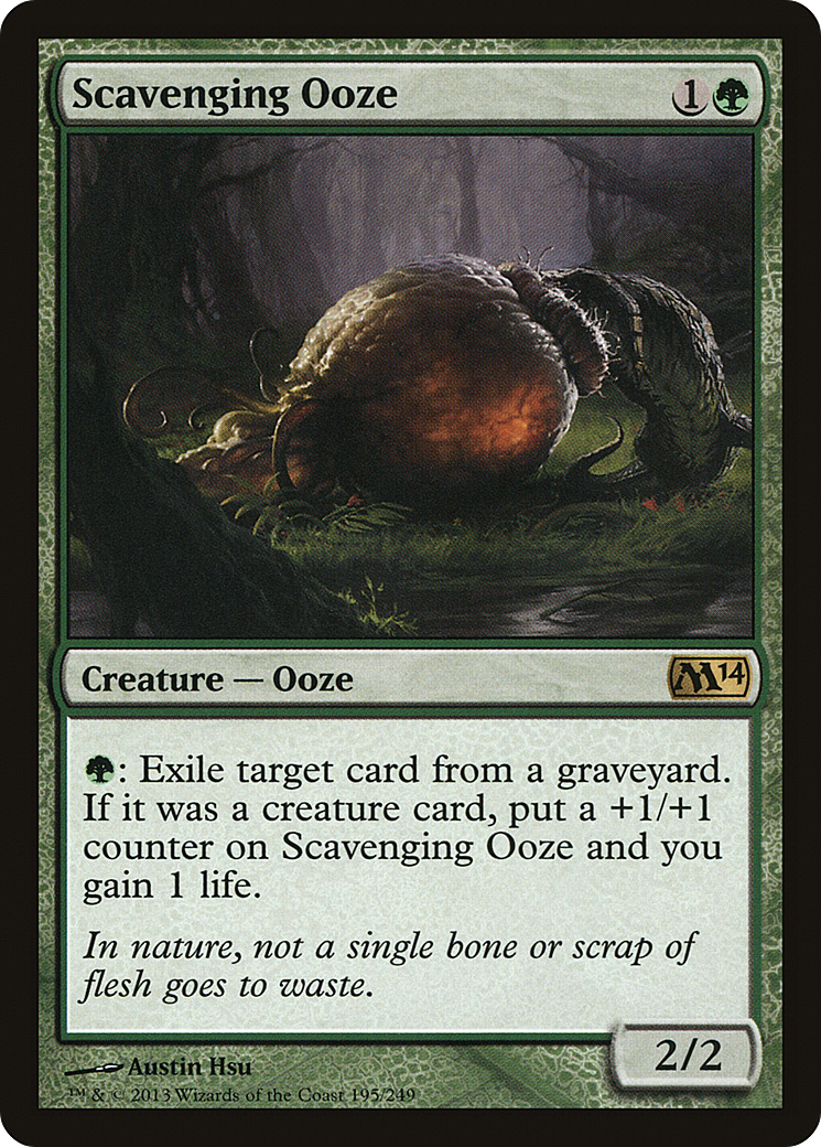 Scavenging Ooze (M14-195) [Magic 2014] Foil MTG Single Wizards of the Coast