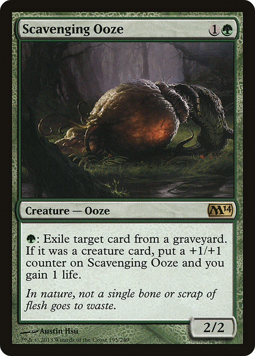 Scavenging Ooze (M14-195) [Magic 2014] Foil MTG Single Wizards of the Coast