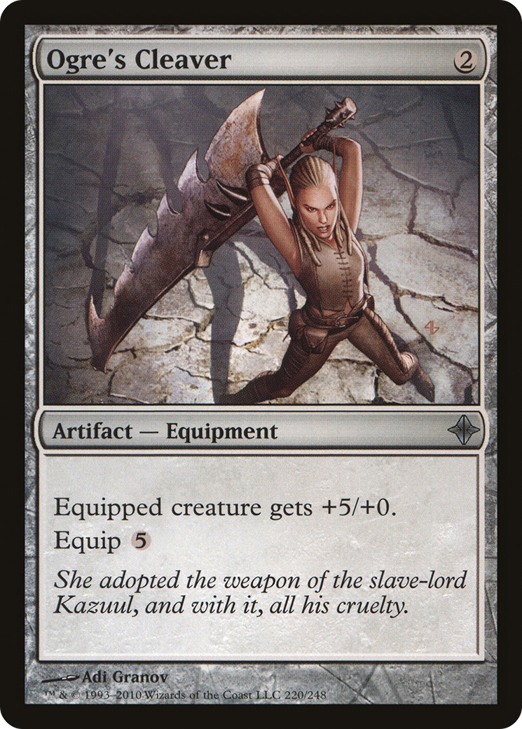 Ogre's Cleaver (ROE-220) [Rise of the Eldrazi] MTG Single Wizards of the Coast