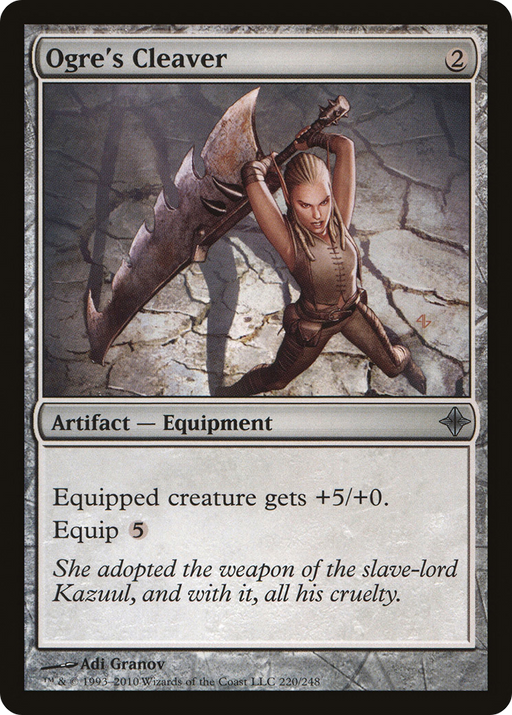Ogre's Cleaver (ROE-220) [Rise of the Eldrazi] MTG Single Wizards of the Coast