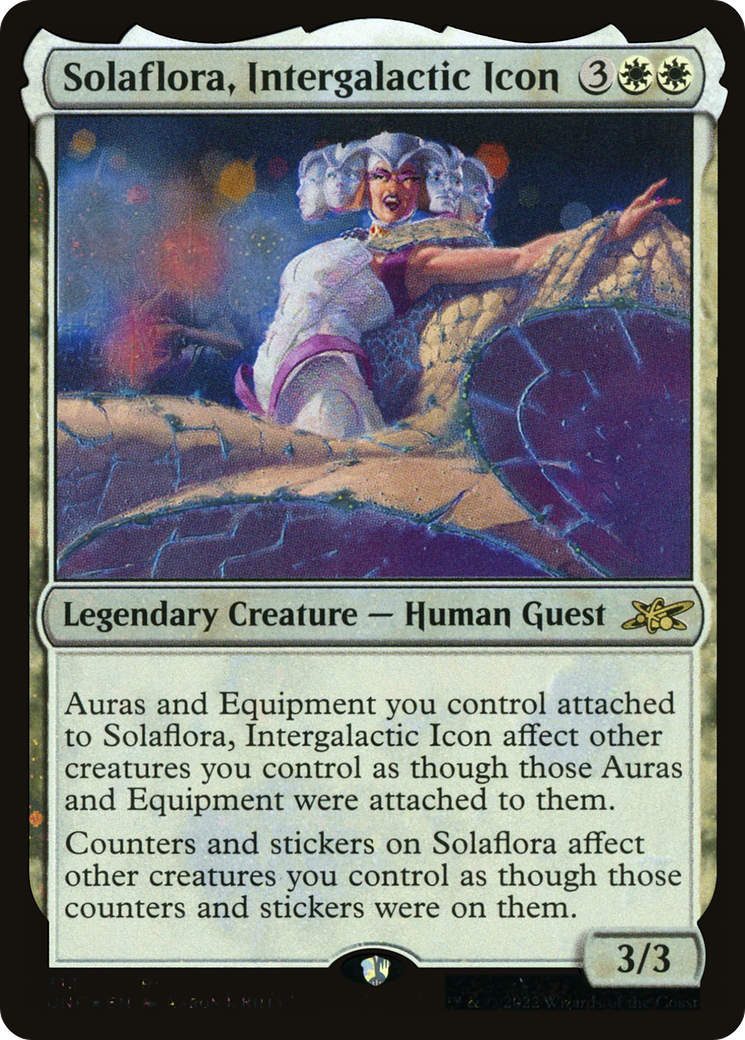 Solaflora, Intergalactic Icon (Galaxy Foil) (UNF-313) [Unfinity] Foil MTG Single Wizards of the Coast