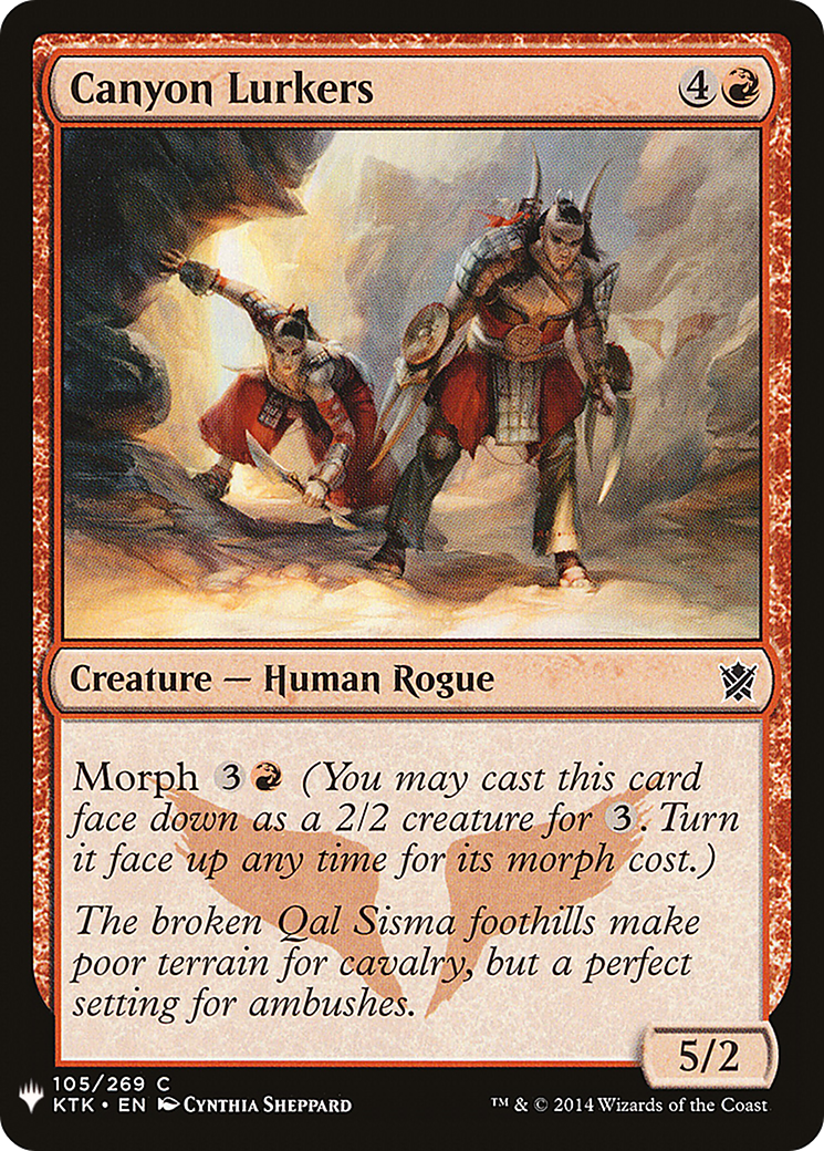 Canyon Lurkers (LIST-KTK-105) [Mystery Booster] The List MTG Single Wizards of the Coast