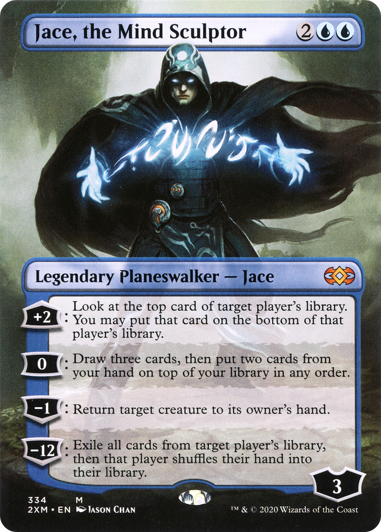 Jace, the Mind Sculptor (2XM-334) [Double Masters] (Borderless) Foil MTG Single Wizards of the Coast