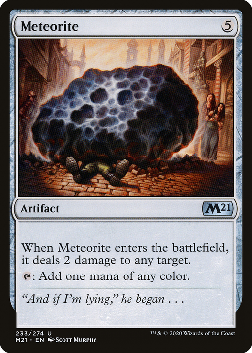 Meteorite (M21-233) [Core Set 2021] MTG Single Wizards of the Coast