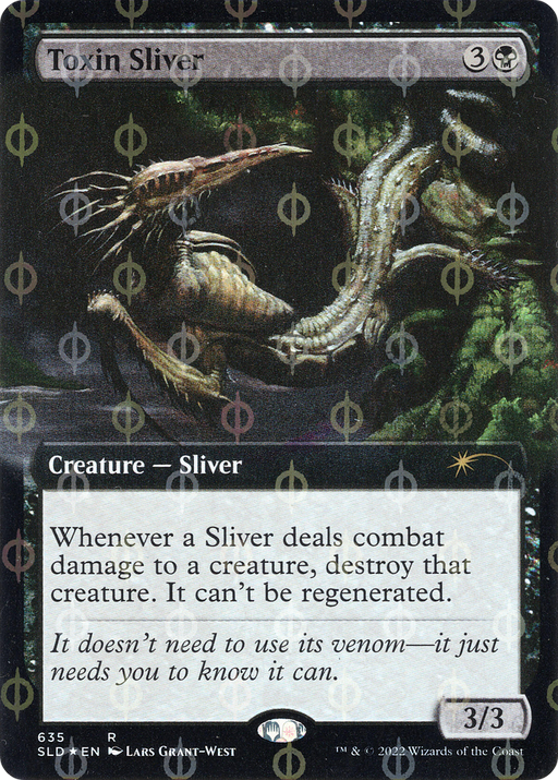 Toxin Sliver (Step-and-Compleat Foil) (SLD-635) [Secret Lair] Drop (Extended Art) Foil MTG Single Wizards of the Coast