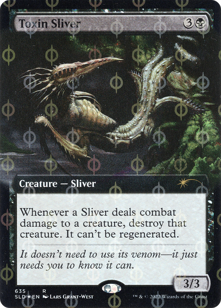 Toxin Sliver (SLD-635Φ) [Secret Lair] Drop (Extended Art) Foil MTG Single Wizards of the Coast