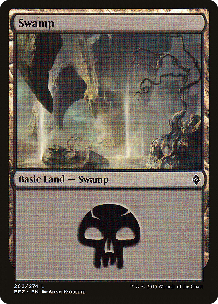 Swamp (BFZ-262A) [Battle for Zendikar] MTG Single Wizards of the Coast