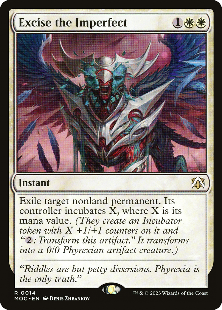 Excise the Imperfect (MOC-014) [March of the Machine Commander] MTG Single Wizards of the Coast