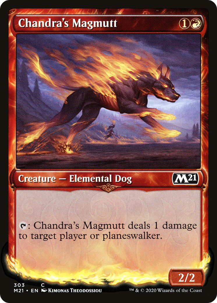 Chandra's Magmutt (M21-303) [Core Set 2021] (Showcase) Foil MTG Single Wizards of the Coast