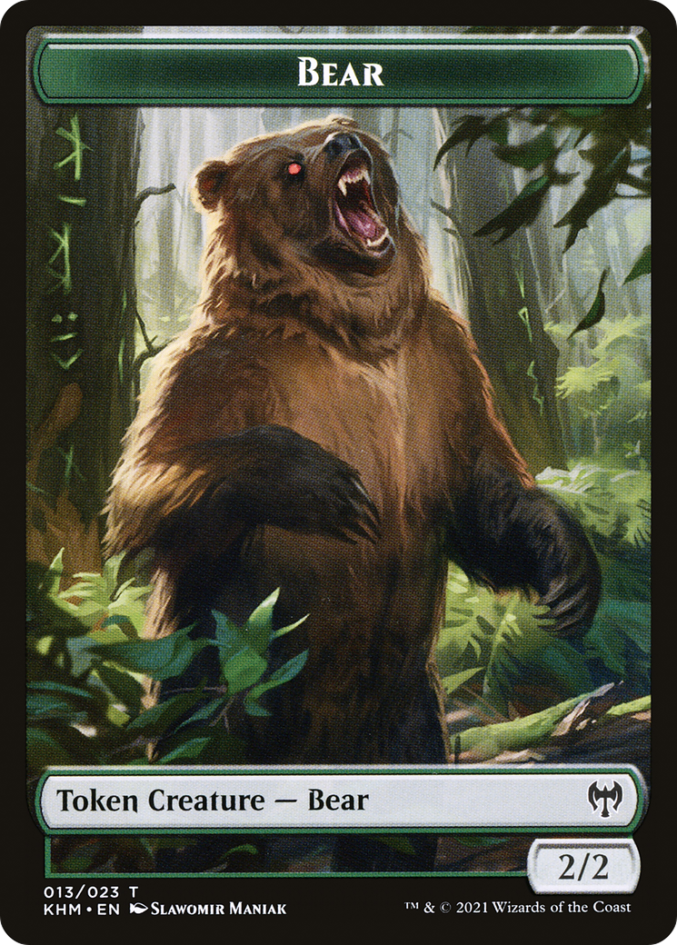 Bear (TKHM-013) [Tokens] Kaldheim Tokens Foil MTG Single Wizards of the Coast