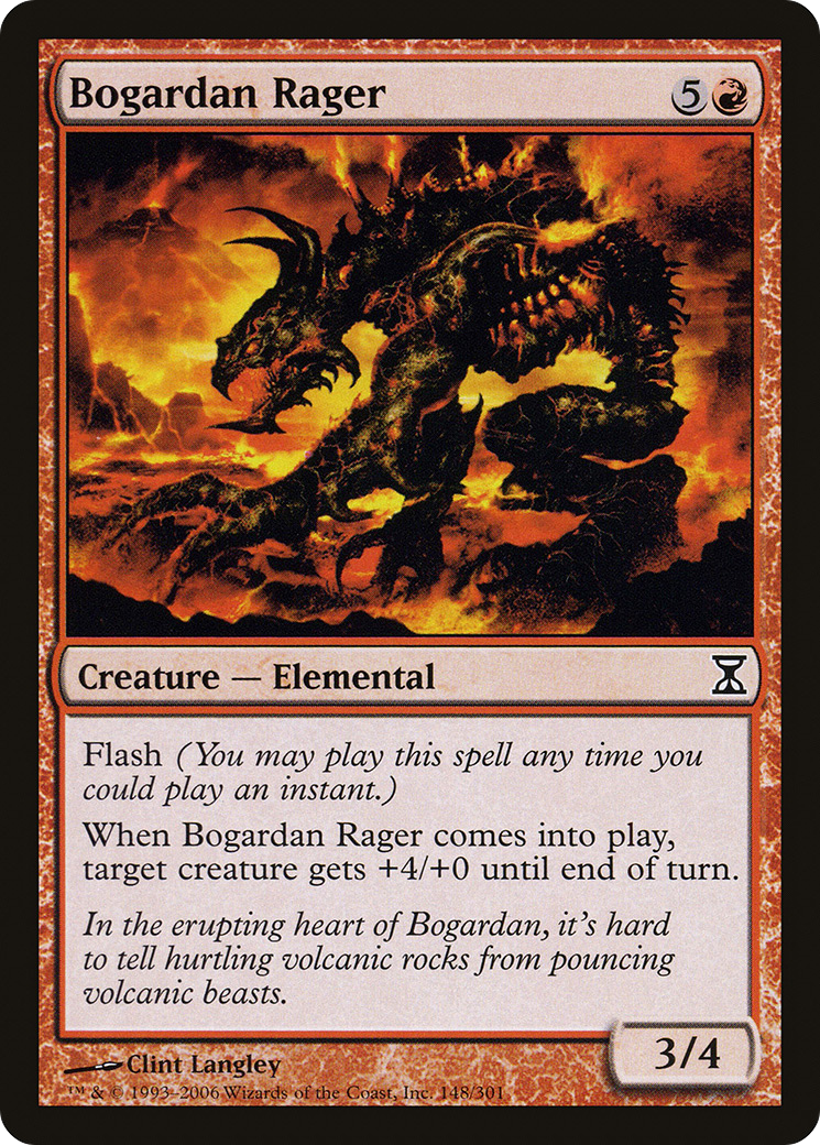 Bogardan Rager (TSP-148) [Time Spiral] Foil MTG Single Wizards of the Coast