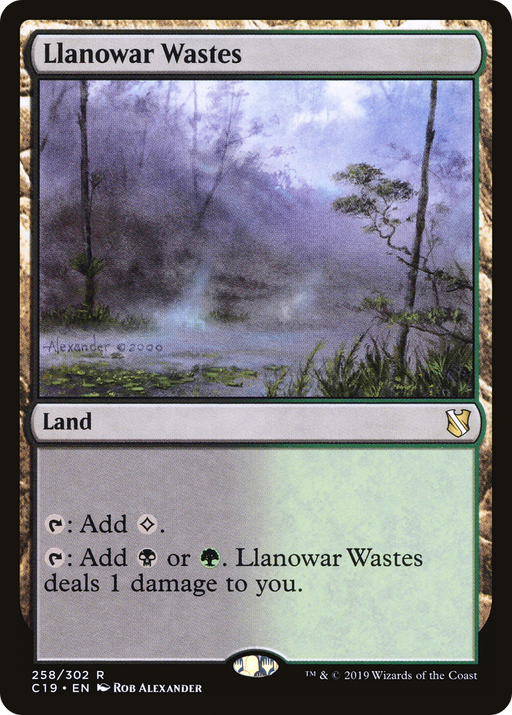 Llanowar Wastes (C19-258) [Commander 2019] MTG Single Wizards of the Coast