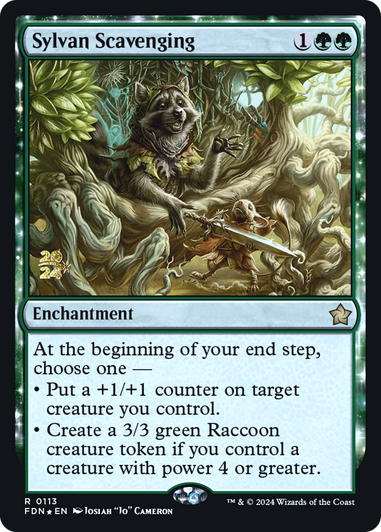 Sylvan Scavenging (PRE-113) [Foundations Promos] Foil MTG Single Wizards of the Coast