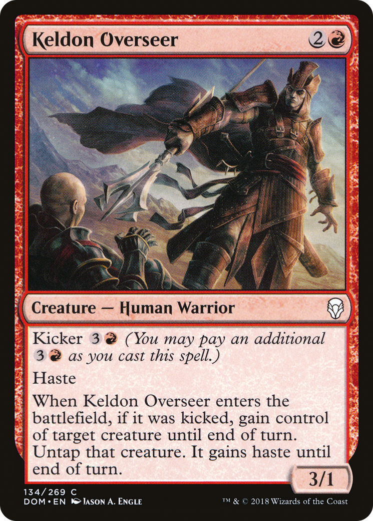 Keldon Overseer (DOM-134) [Dominaria] Foil MTG Single Wizards of the Coast
