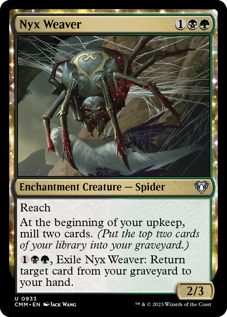 Nyx Weaver (CMM-933) [Commander Masters] MTG Single Wizards of the Coast