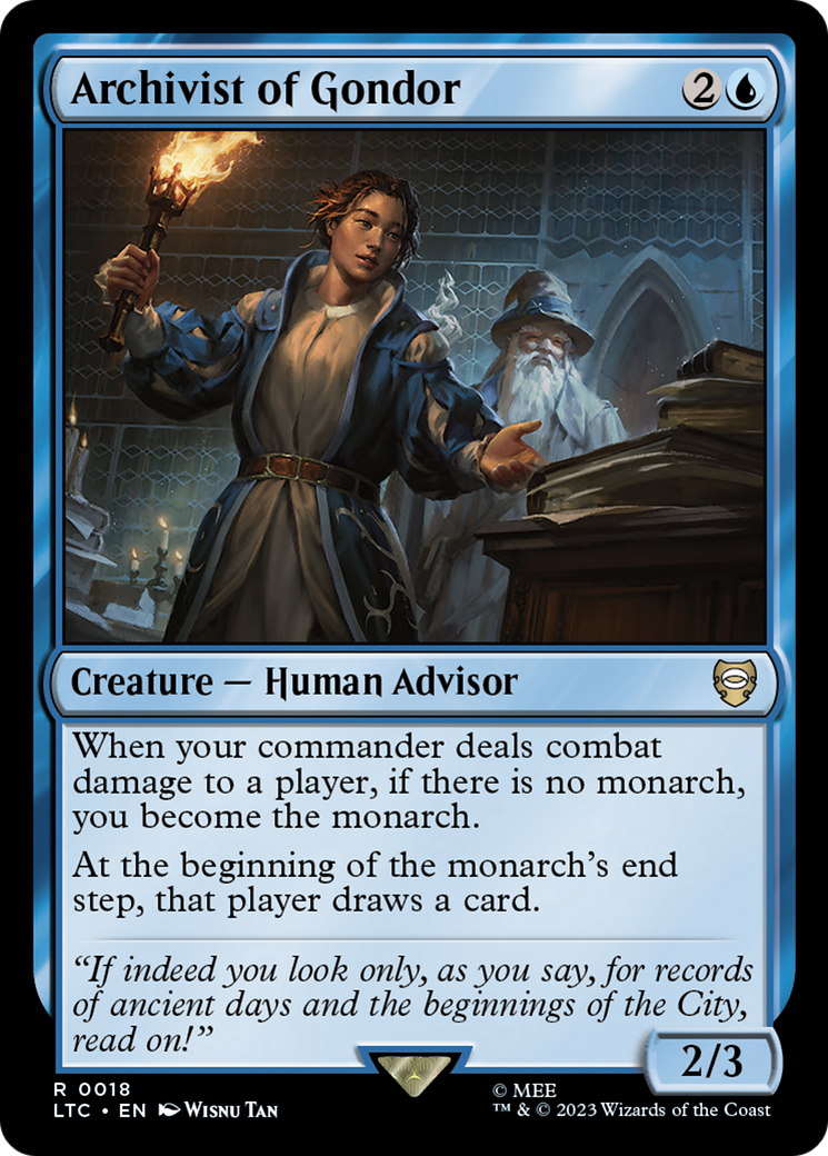 Archivist of Gondor (LTC-018) [Tales of Middle-earth Commander] MTG Single Wizards of the Coast