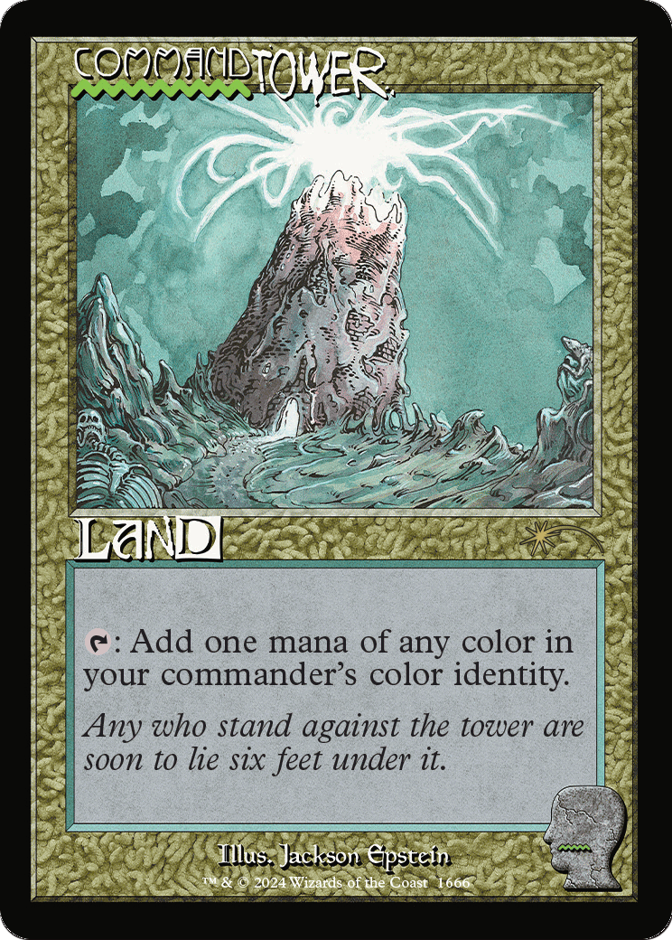Command Tower (1666) (SLD-1666) [Secret Lair] Drop Foil MTG Single Wizards of the Coast