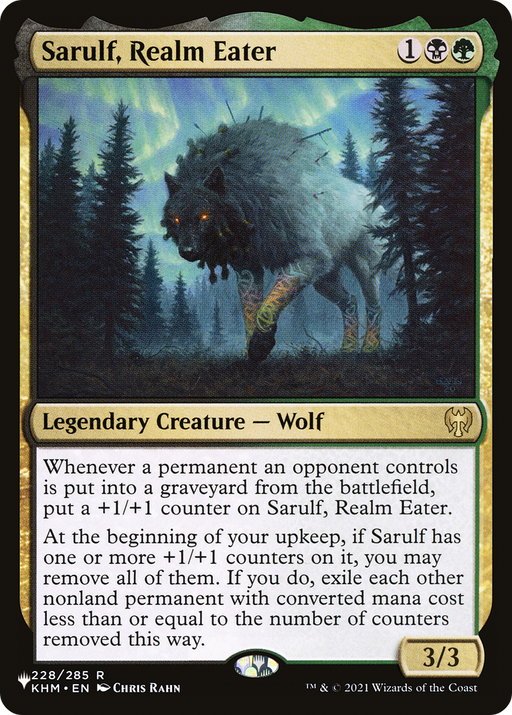 Sarulf, Realm Eater (LIST-KHM-228) [Mystery Booster] The List MTG Single Wizards of the Coast