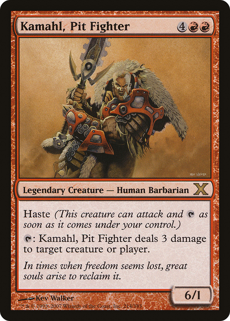 Kamahl, Pit Fighter (10E-214) [Tenth Edition] MTG Single Wizards of the Coast