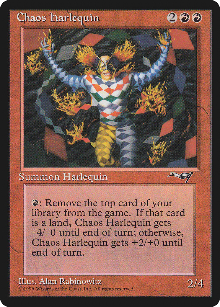 Chaos Harlequin (ALL-) [Alliances] MTG Single Wizards of the Coast