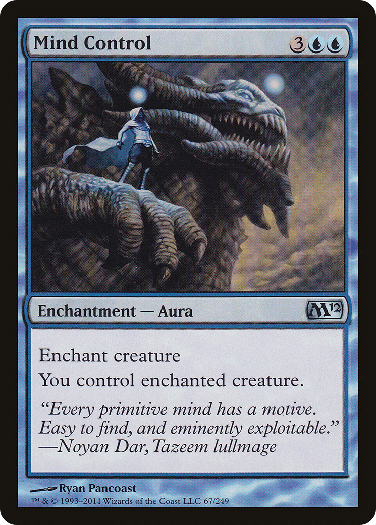 Mind Control (M12-067) [Magic 2012] Foil MTG Single Wizards of the Coast