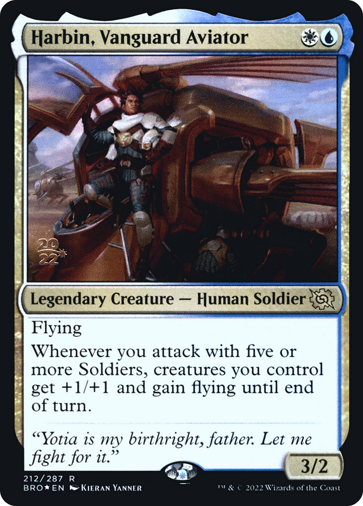 Harbin, Vanguard Aviator (PRE-212) [The Brothers' War Promos] Foil MTG Single Wizards of the Coast