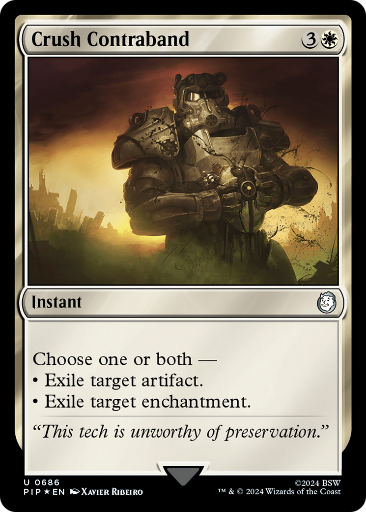 Crush Contraband (Surge Foil) (PIP-686) [Fallout] Foil MTG Single Wizards of the Coast