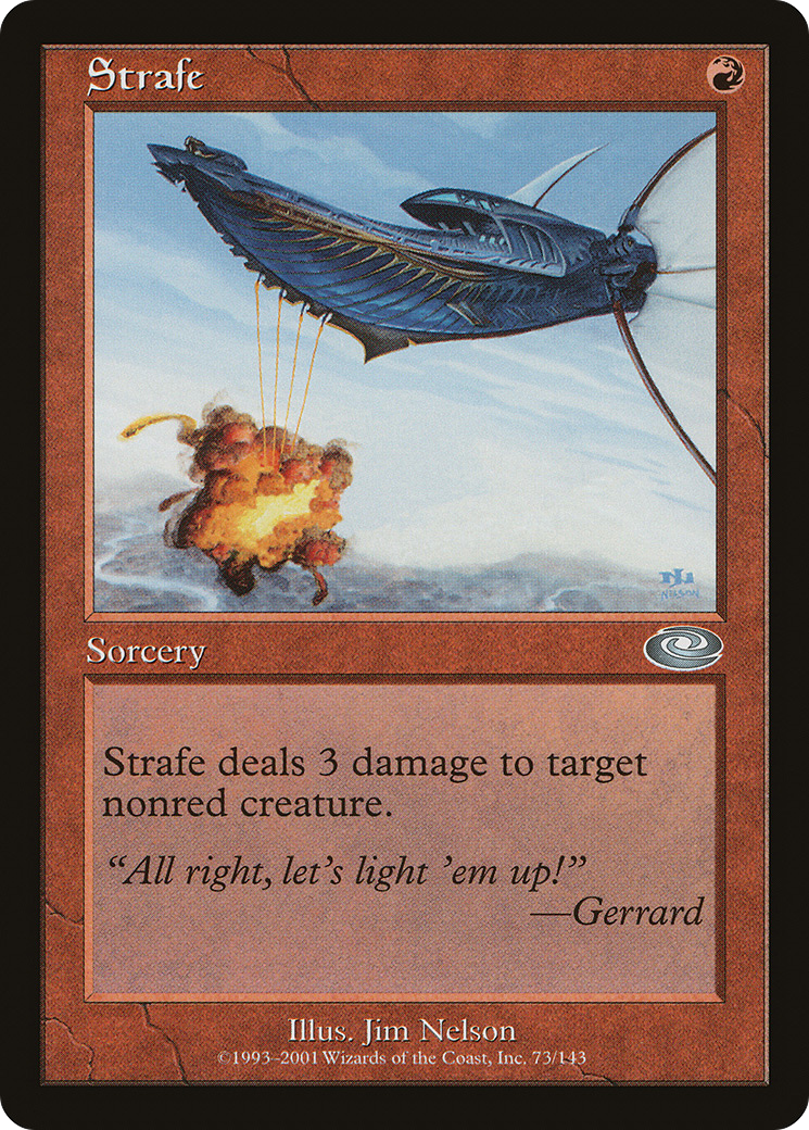 Strafe (PLS-073) [Planeshift] Foil MTG Single Wizards of the Coast