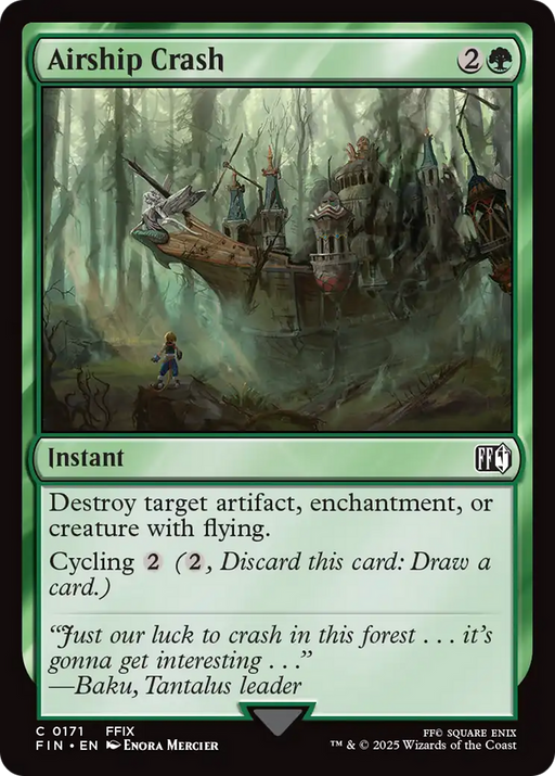 Airship Crash (FIN-171) [FINAL FANTASY] Foil MTG Single Wizards of the Coast