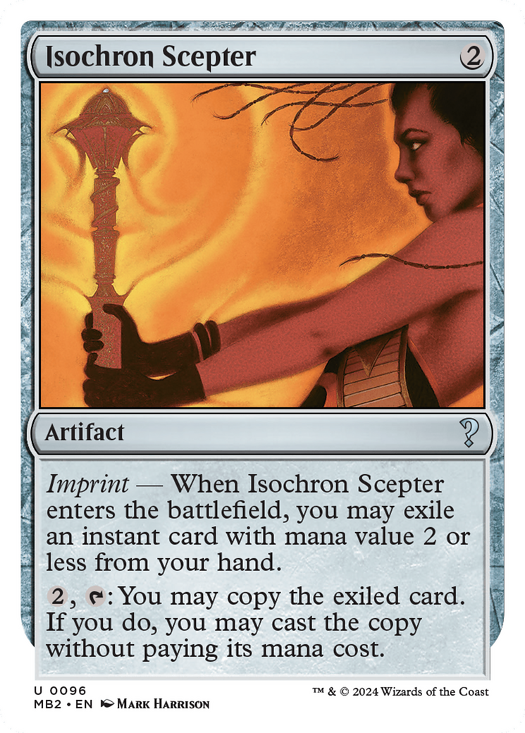 Isochron Scepter (White Border) (MB2-096) [Mystery Booster] Mystery Booster 2 MTG Single Wizards of the Coast