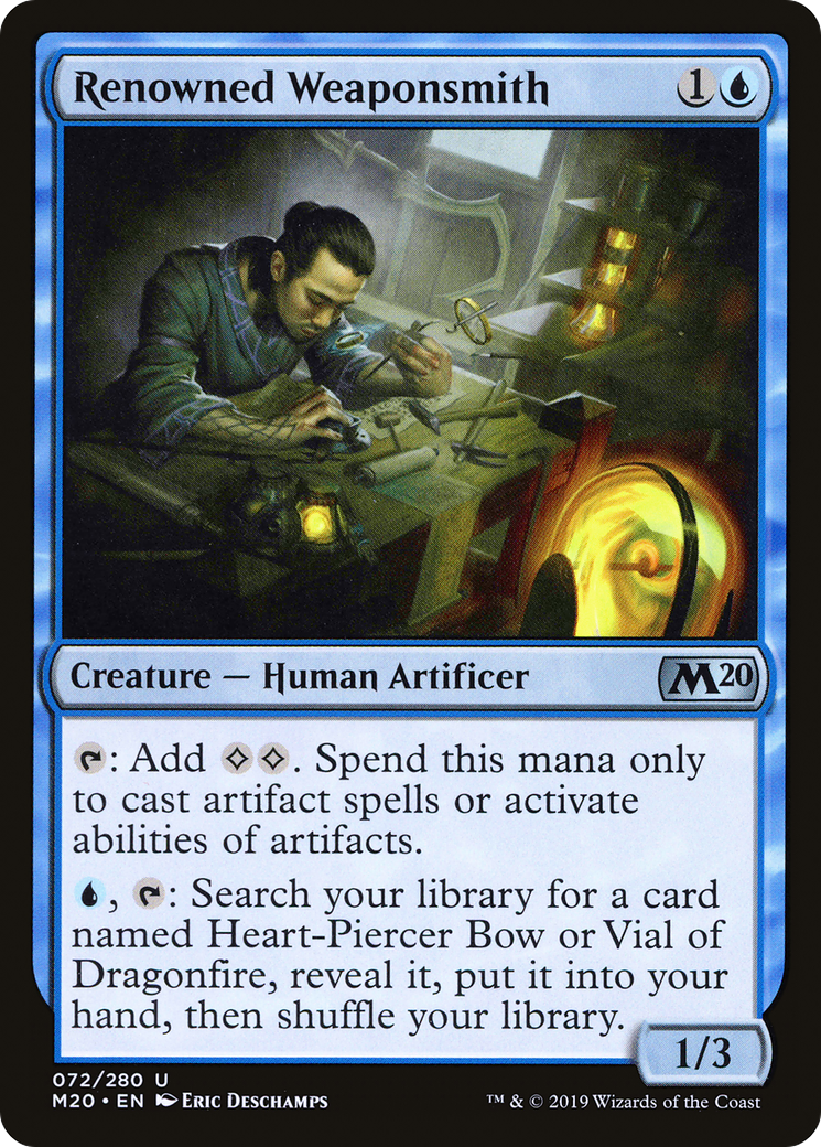 Renowned Weaponsmith (M20-072) [Core Set 2020] MTG Single Wizards of the Coast