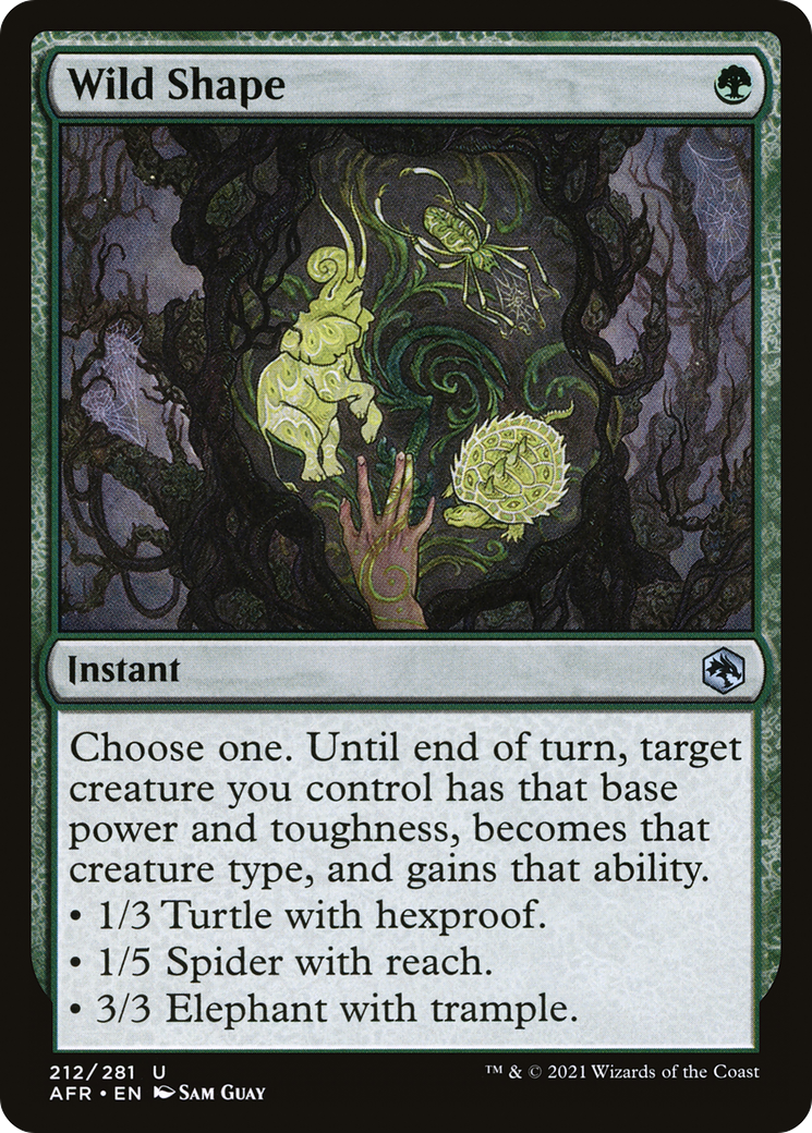 Wild Shape (AFR-212) [Adventures in the Forgotten Realms] MTG Single Wizards of the Coast
