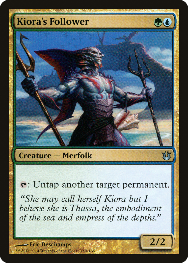 Kiora's Follower (BNG-150) [Born of the Gods] MTG Single Wizards of the Coast