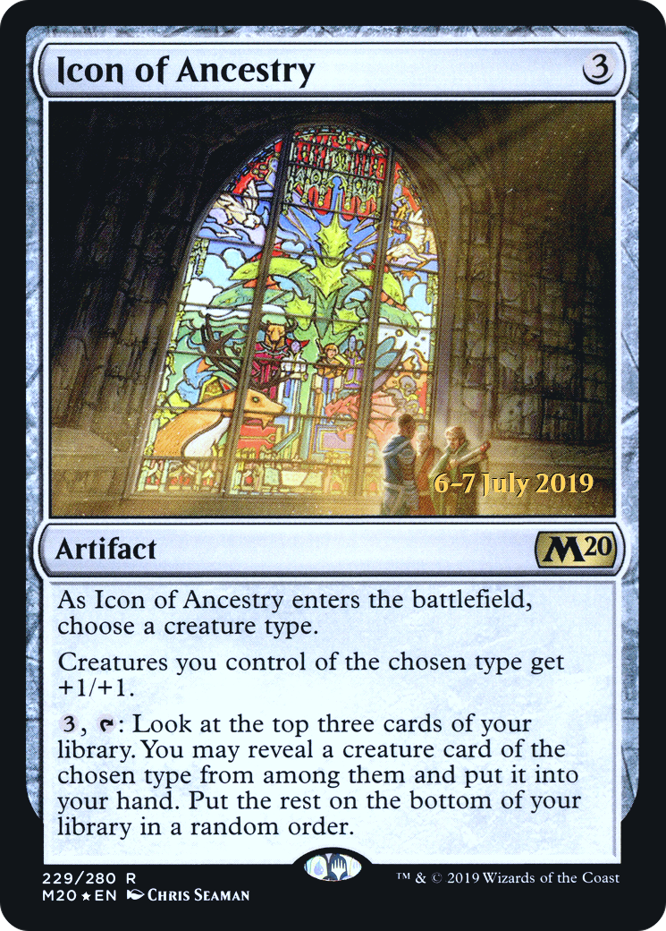 Icon of Ancestry (PRE-229) [Core Set 2020 Promos] Foil MTG Single Wizards of the Coast