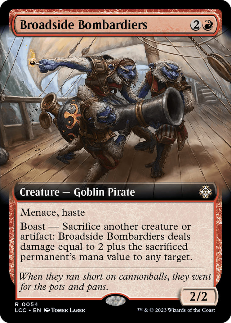 Broadside Bombardiers (LCC-054) [The Lost Caverns of Ixalan Commander] (Extended Art) MTG Single Wizards of the Coast