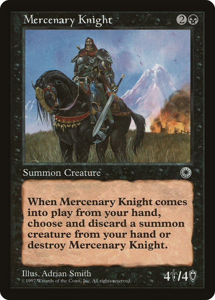 Mercenary Knight (POR-099) [Misc] Portal MTG Single Wizards of the Coast