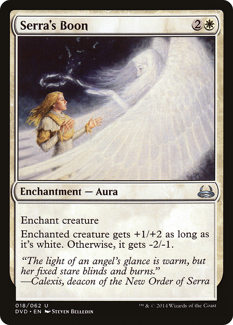 Serra's Boon (DD3-018) [Misc] Duel Decks Anthology: Divine vs. Demonic MTG Single Wizards of the Coast