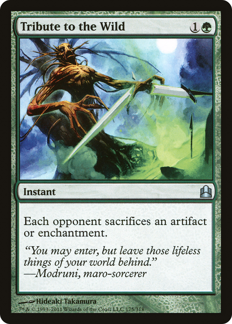 Tribute to the Wild (CMD-175) [Commander 2011] MTG Single Wizards of the Coast