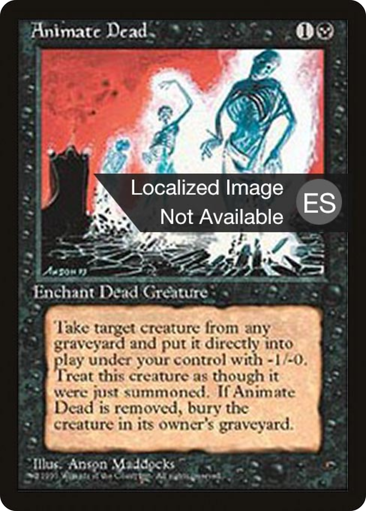 Animate Dead (4BB-002) [Fourth Edition Foreign Black Border] MTG Single Wizards of the Coast