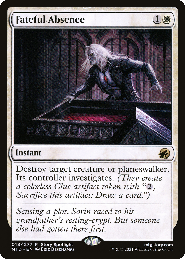 Fateful Absence (MID-018) [Innistrad: Midnight Hunt] MTG Single Wizards of the Coast