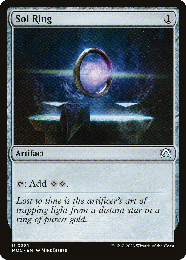 Sol Ring (MOC-381) [March of the Machine Commander] MTG Single Wizards of the Coast
