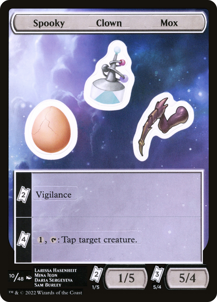 Spooky Clown Mox (UNF-010) [Tokens] Unfinity Sticker Sheets MTG Single Wizards of the Coast