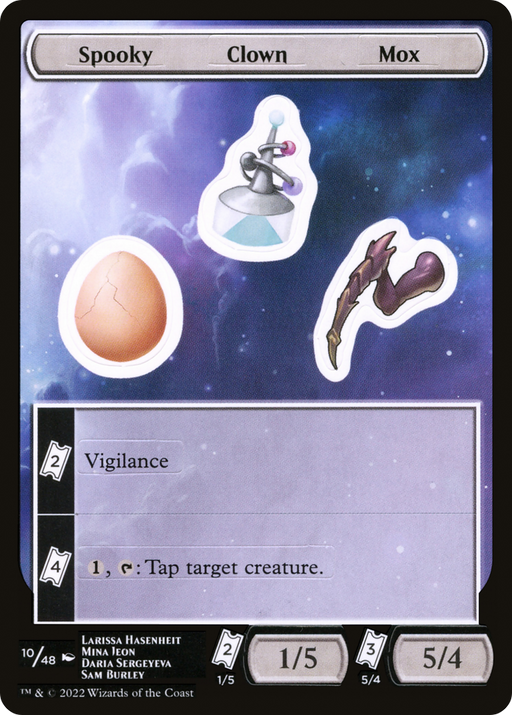 Spooky Clown Mox (UNF-010) [Tokens] Unfinity Sticker Sheets MTG Single Wizards of the Coast