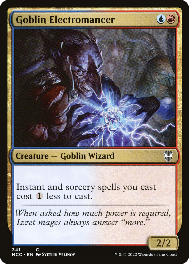 Goblin Electromancer (NCC-341) [New Capenna Commander] MTG Single Wizards of the Coast