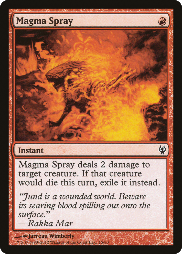 Magma Spray [Duel Decks: Izzet vs. Golgari] MTG Single Magic: The Gathering