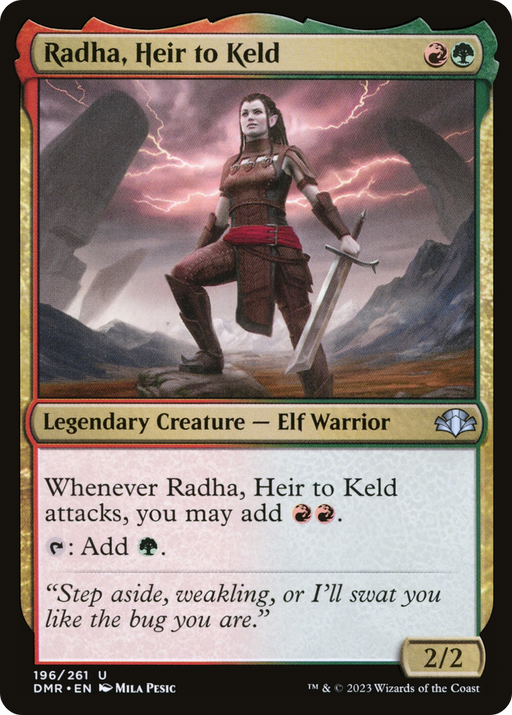 Radha, Heir to Keld (DMR-196) [Dominaria Remastered] MTG Single Wizards of the Coast